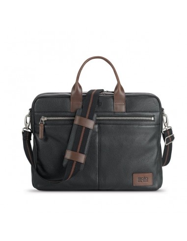 SOLO ROADSTER COLLECTION SHOREWOOD LEATHER BRIEFCASE la colonne vertébrale