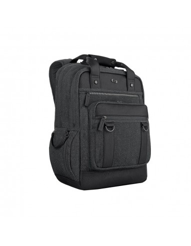 Solo Crosby Black Denim Backpack de technologie