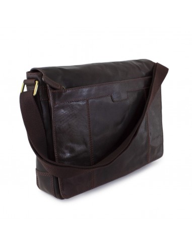 Cheyenne Hand-Stained Water Buffalo Messenger Bag la livraison gratuite