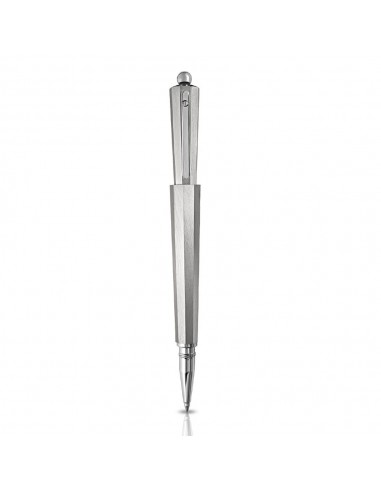 Giuliano Mazzuoli Moka Natural Aluminum Ballpoint Pen Paris Déstockage Promo