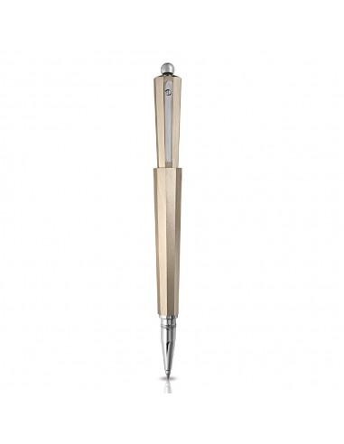 Giuliano Mazzuoli Moka Ivory Aluminum Ballpoint Pen soldes