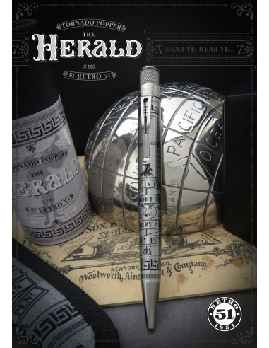 Retro 51 Tornado Popper "The Herald" Rollerball Pen 2 - 3 jours ouvrés.