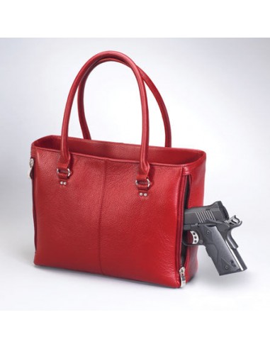 GTM Leather Concealed Carry Traditional Open Top Tote en ligne des produits 