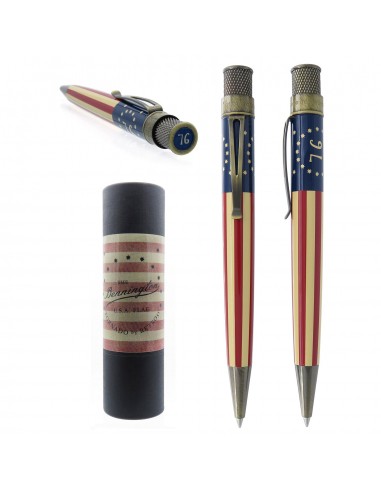 Retro 51 Vintage Metalsmith Bennington Flag Rollerball Pen À commander