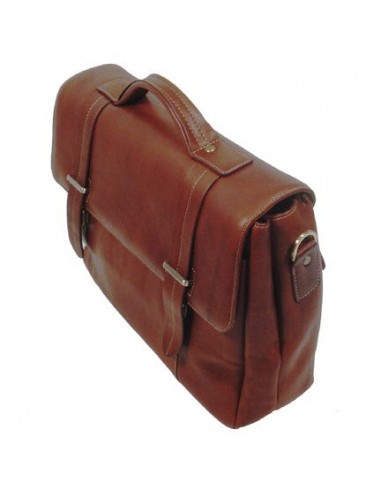 Hermosa Leather Flapover Laptop Brief pas cher chine