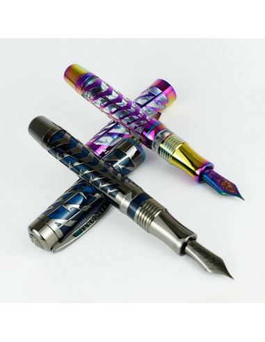 Visconti Watermark Limited Edition Rainbow & Blue Moon Fountain Pen Set Amélioration de cerveau avec