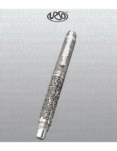 Urso Tower of Babel Limited Edition Rollerball Pen- Solid Silver Venez découvrir notre 