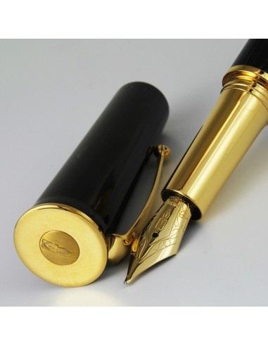 Delta Limited Edition Celluloid Papillon Black Fountain Pen 11/100 (Medium Nib) pas cher