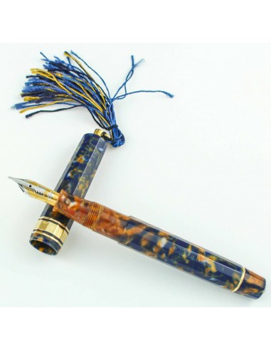 Omas Vintage Celluloid Dama Saffron Fountain Pen - C.1997 - Medium Nib est présent 