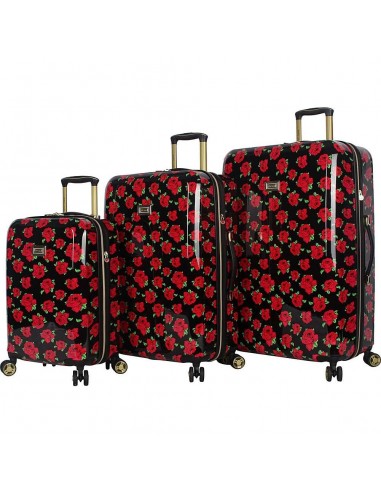 Betsey Johnson Covered Roses 3-Piece Luggage Set livraison gratuite