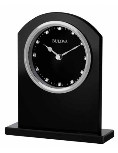 Bulova Faux Ebony Crystal Clock les ligaments