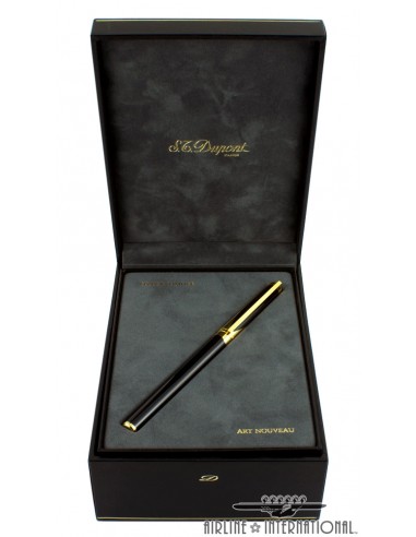 S.T. Dupont Art Nouveau Black and Gold Fountain Pen Toutes les collections ici