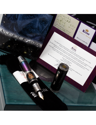 Krone Albert Einstein Silver Limited Edition Fountain Pen de pas cher