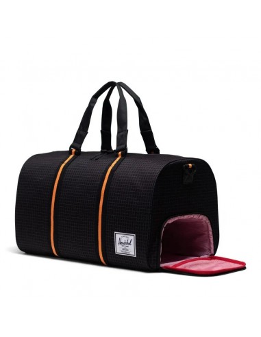 Herschel Novel Duffle - Black Grid/Orange Pour