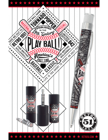 Retro 51 Limited Edition 'Play Ball' Tornado Popper | XRR-17P4 NEW/UNSEALED Comment ça marche