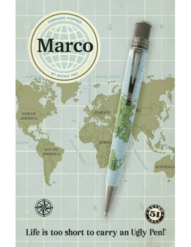 Retro 51 Tornado Popper "Marco" Ballpoint Pen XBP-20P6 - UNSEALED rembourrage situé sous