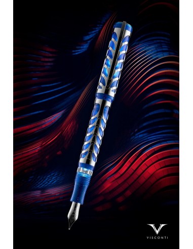 Visconti Skeleton Sapphire Blue Limited Edition Fountain Pen - Medium Nib Les magasins à Paris et en Île-de-France