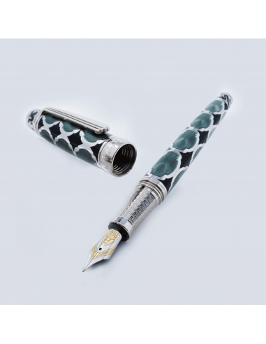 Michel Perchin Year of the Dragon Grey Limited Edition Fountain Pen Par le système avancé 