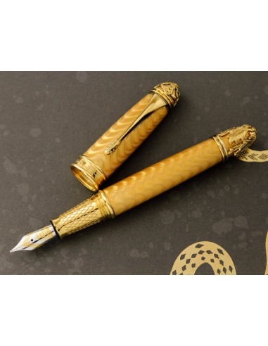 Michel Perchin Serpent in Champagne LE Fountain Pen - First Edition (06/10) une grave pollution 