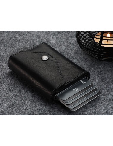 PORTER RFID WALLET - Insider Line - Black une grave pollution 