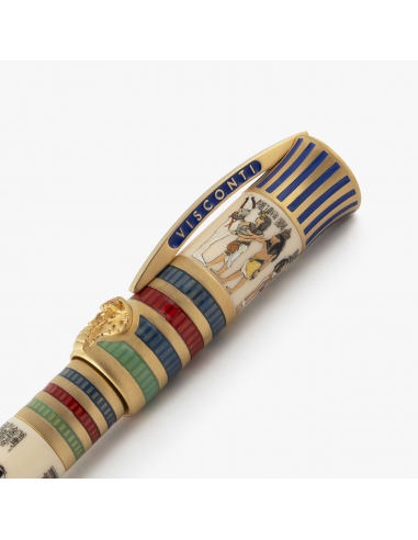 Visconti Tutankhamun Limited Edition Fountain Pen - Fine Nib le des métaux précieux