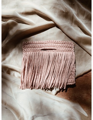 Pochette Sophia à franges - Rose meilleur choix