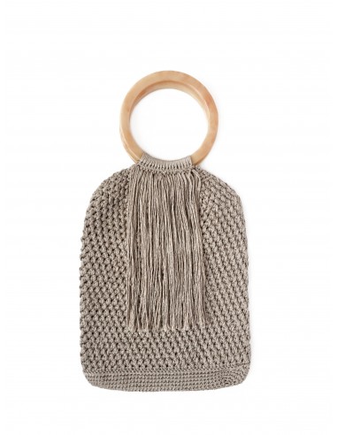 Sac Maya à franges - Beige Livraison rapide