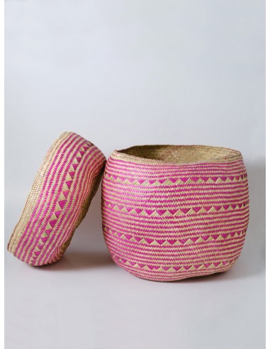 Panier de rangement "Tenate Rosa" / Cache-pot en linge