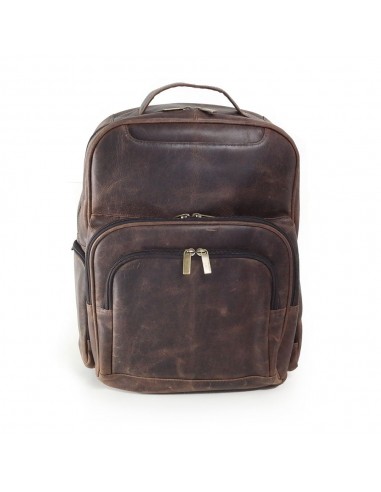 DAYTREKR DISTRESSED LEATHER MULTI-POCKET BACKPACK Par le système avancé 