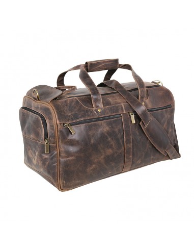 DAYTREKR DISTRESSED LEATHER CARRY-ON DUFFEL une grave pollution 