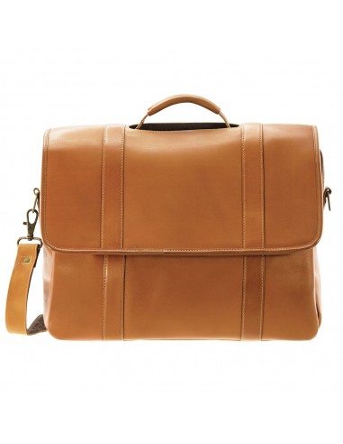 DayTrekr Flap Leather Laptop Brief les muscles