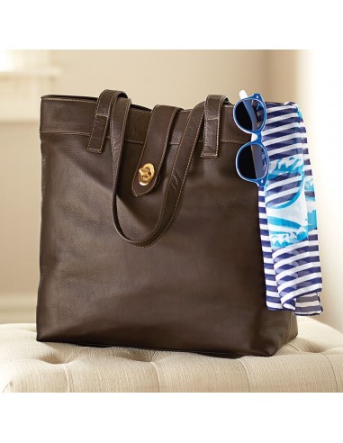 DayTrekr Slim Leather Shopping Tote online