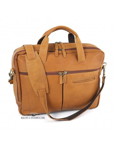 DayTrekr Leather 2-Section Laptop Brief vente chaude votre 