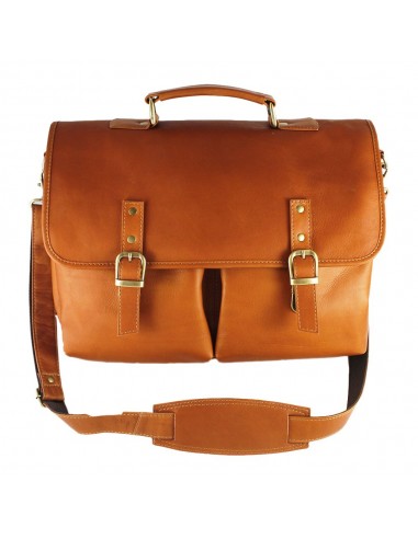 DayTrekr Leather Slim Flap Brief brillant des détails fins