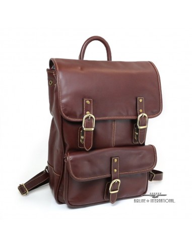 Chester Square Leather Flap Backpack de la marque