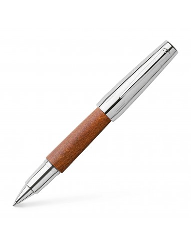 Faber-Castell E-Motion Rollerball Pen in Wood and Chrome Par le système avancé 