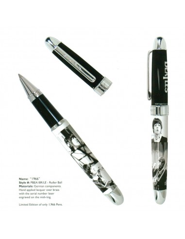 ACME Beatles 1966 Limited Edition Rollerball Pen brillant des détails fins