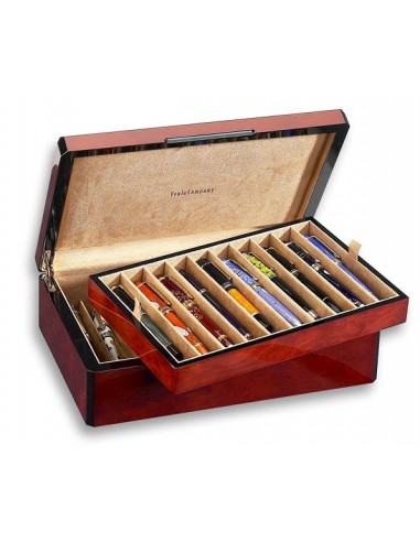 Venlo Triple Burlwood Collection 20 Pen Chest offre 