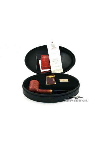 S.T. Dupont 130th Anniversary Castello Limited Edition Briar Pipe & Lighter Véritable concentré